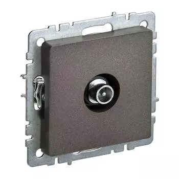 Проходная tv-розетка IEK Brite ртв10-0-бртб BR-A10-P-K45