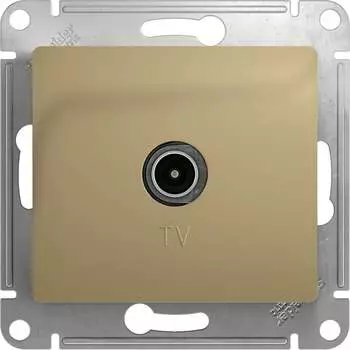 Проходная tv розетка Systeme Electric Glossa GSL000492