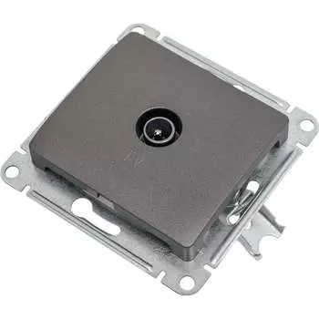 Проходная tv розетка Systeme Electric Glossa GSL001392