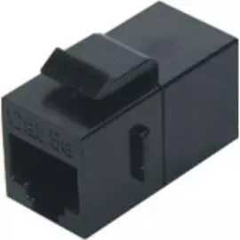 Проходной адаптер Hyperline CA2-KJ-C5E-BK (coupler) 444914