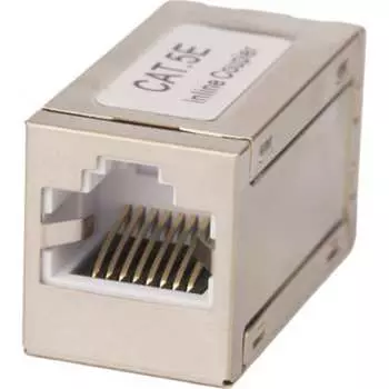 Проходной экранированный адаптер WRline WR-сA-8p8с-с5e-sH RJ45-RJ45 (8p8с), категория 5е 505224