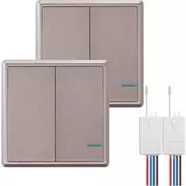 Проходной дистанционный двухклавишный выключатель GRITT Practic 11204