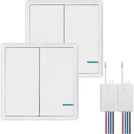 Проходной дистанционный двухклавишный выключатель GRITT Practic 11203