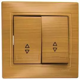 Проходной двойной выключатель Lezard MIRA 701-4747-106