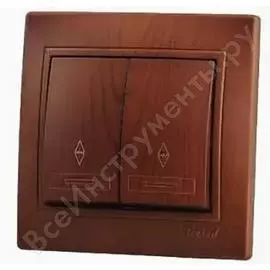 Проходной двойной выключатель Lezard MIRA 701-0801-106