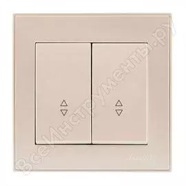 Проходной двойной выключатель Lezard RAIN 703-0303-106