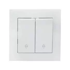 Проходной двухклавишный выключатель EKF Валенсия PROxima EWV10-027-10