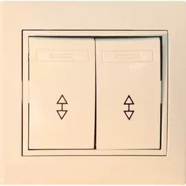 Проходной двухклавишный выключатель Jilion 9533141