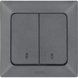 Проходной двухклавишный выключатель NE-AD Aras 93-121-52