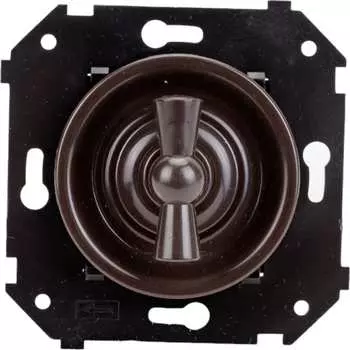 Проходной одноклавишный выключатель Bironi серия шедель B3-201-22