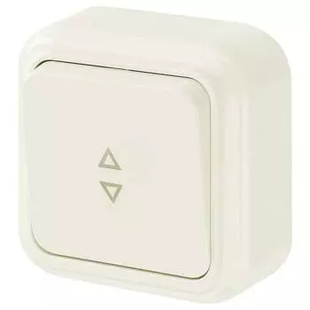 Проходной одноклавишный выключатель BYLECTRICA ПРАЛЕСКА А610-147 бежевый