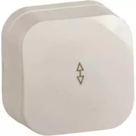 Проходной одноклавишный выключатель IEK GLORY ВСп10-1-0-ХК EVH12-K33-10