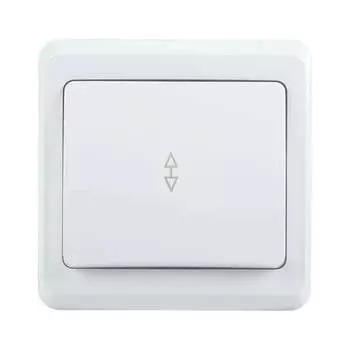 Проходной одноклавишный выключатель IEK Вега всп10-1-0-вб EVV12-K01-10-DM