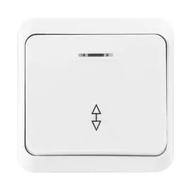 Проходной одноклавишный выключатель Smartbuy Юпитер SBE-03w-10-SW12-1