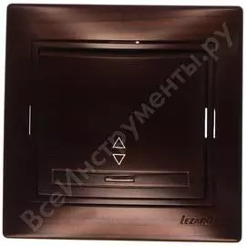 Проходной выключатель с подсветкой lezard mira, маун 701-0404-114