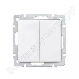 Проходной двухклавишный выключатель Smartbuy Нептун SBE-05w-10-SW22-0