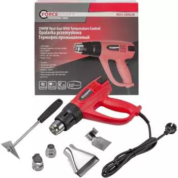 Промышленный электрический фен Forcekraft FK-HG55-2000LED(52344)