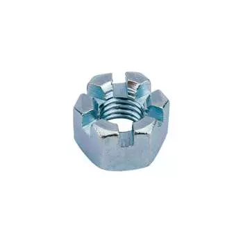 Прорезная оцинкованная корончатая гайка ЦКИ М10 DIN935 50 шт. 64021