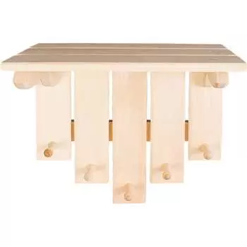 Простая полка-вешалка Бацькина баня