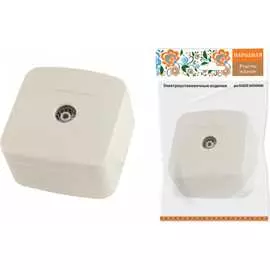 Простая розетка тв TDM ELECTRIC Дача Народная SQ1824-0026