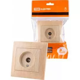 Простая телевизионная розетка TDM ELECTRIC Лама SQ1815-0317