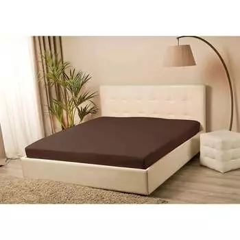 Простыня на резинке KUPU-KUPU VIOLETT KPM-180/шоколад