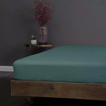 Простыня на резинке KUPU-KUPU VIOLETT KPM-180/морская_волна