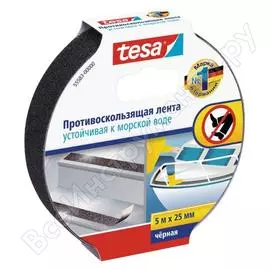 Противоскользящая лента tesa черная 5м x 25мм 55583-00000-00