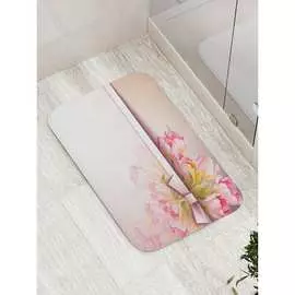 Противоскользящий коврик для ванной, сауны, бассейна JOYARTY Цветочное приветствие bath_3858