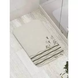 Противоскользящий коврик для ванной, сауны, бассейна JOYARTY Птичий дуэт bath_28558