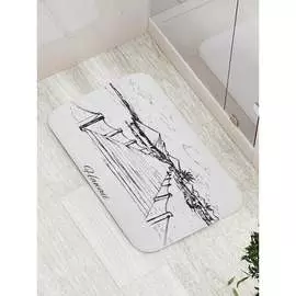 Противоскользящий коврик для ванной, сауны, бассейна JOYARTY Гавайский уют bath_16259