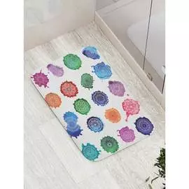 Противоскользящий коврик для ванной, сауны, бассейна JOYARTY Красочные пятна с узорами bath_16066