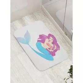 Противоскользящий коврик для ванной, сауны, бассейна JOYARTY Сказочная русалка bath_13869