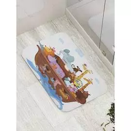 Противоскользящий коврик для ванной, сауны, бассейна JOYARTY Красочный ковчег bath_9428