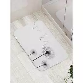 Противоскользящий коврик для ванной, сауны, бассейна JOYARTY Грустные одуванчики bath_7050