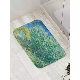Противоскользящий коврик для ванной, сауны, бассейна JOYARTY Куст Сирени bath_6882