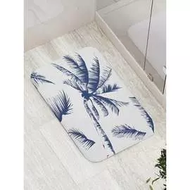 Противоскользящий коврик для ванной, сауны, бассейна JOYARTY Облачные пальмы bath_18641