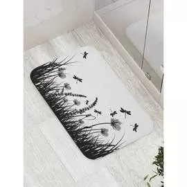 Противоскользящий коврик для ванной, сауны, бассейна JOYARTY Полет стрекозы bath_28049