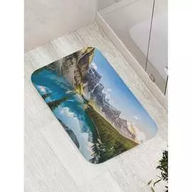 Противоскользящий коврик для ванной, сауны, бассейна JOYARTY Снежные горы bath_20406