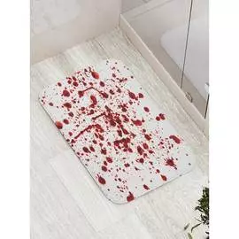 Противоскользящий коврик для ванной, сауны, бассейна JOYARTY Кровавые следы bath_24111