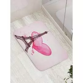 Противоскользящий коврик для ванной, сауны, бассейна JOYARTY Париж вызывает симпатию bath_16243