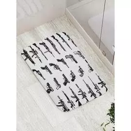 Противоскользящий коврик для ванной, сауны, бассейна JOYARTY Оружейный арсенал bath_20154