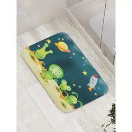 Противоскользящий коврик для ванной, сауны, бассейна JOYARTY Инопланетное веселье bath_19601