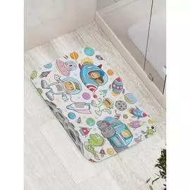 Противоскользящий коврик для ванной, сауны, бассейна JOYARTY Космическое веселье bath_19579