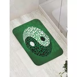 Противоскользящий коврик для ванной, сауны, бассейна JOYARTY Инь и ян с кругами bath_18603