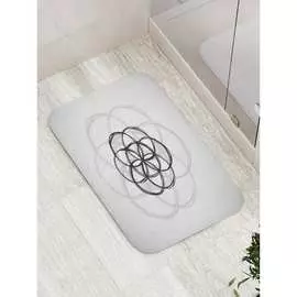 Противоскользящий коврик для ванной, сауны, бассейна JOYARTY Геометрический цветок bath_19497