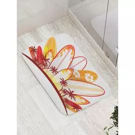 Противоскользящий коврик для ванной, сауны, бассейна JOYARTY Мир серфинга bath_9692