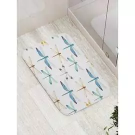 Противоскользящий коврик для ванной, сауны, бассейна JOYARTY Стремительные стрекозы bath_18365