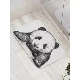 Противоскользящий коврик для ванной, сауны, бассейна JOYARTY Мохнатая панда bath_18130