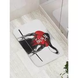 Противоскользящий коврик для ванной, сауны, бассейна JOYARTY Сильный воин bath_18271